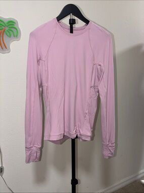 Lululemon Light Pink Long Sleeve Women’s Performance Top